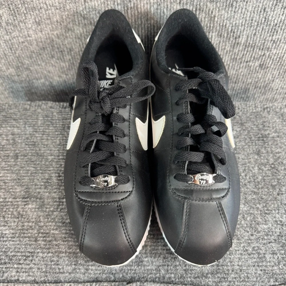 Nike Cortez 72 Leather Sneakers Black White Low Top Trainers 807472-011 Sz 6.5
